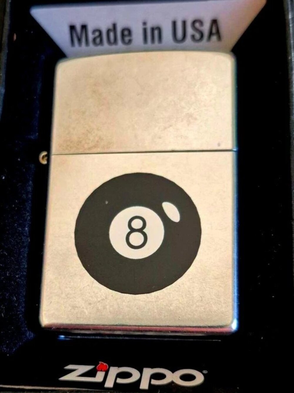 Retired 2004 8 Ball Pool Zippo Lighter